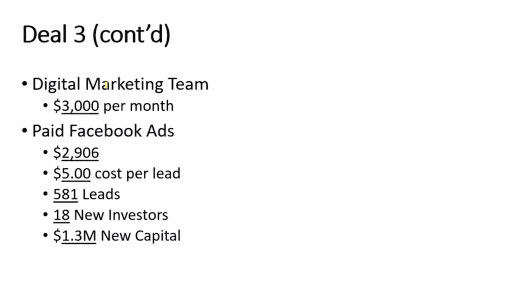 How much should you spend in marketing to acquire a new mulifamily investor 